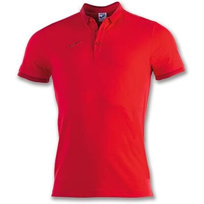Joma Pánské polotričko s krátkým rukávem bavlna Mann Crew V tričko, červená, L Joma Pánské polotričko s krátkým rukávem bavlna Mann Crew V tričko, červená, L