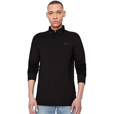 Giorgio Armani Pánské polotriko polo tričko, černá, M Giorgio Armani Pánské polotriko polo tričko, černá, M