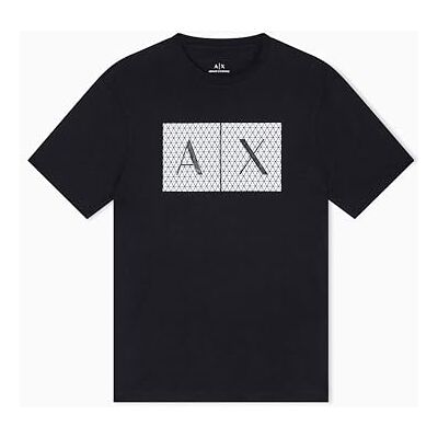 Giorgio Armani Pánské tričko Crew Quited Logo Tee, 1200 Black, L Giorgio Armani Pánské tričko Crew Quited Logo Tee, 1200 Black, L