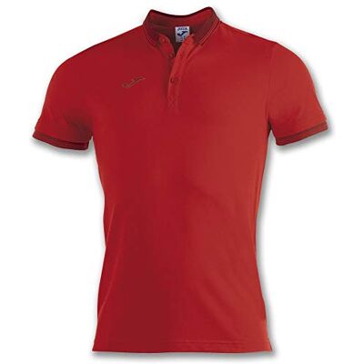 Joma Pánské polotričko s krátkým rukávem bavlna Mann Crew V tričko, červená, XXL Joma Pánské polotričko s krátkým rukávem bavlna Mann Crew V tričko, červená, XXL