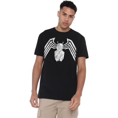 Marvel Press Pánské tričko s emblémem Venom (1 balení), černá, M Marvel Press Pánské tričko s emblémem Venom (1 balení), černá, M