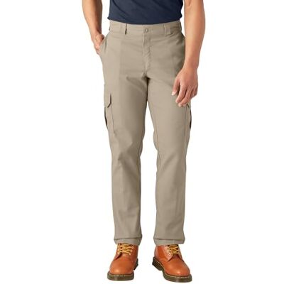 Dickies Pánské Regular Straight Stretch Twill Cargo kalhoty, Růžová (desert sand), 38 W/32 L Dickies Pánské Regular Straight Stretch Twill Cargo kalhoty, Růžová (desert sand), 38 W/32 L