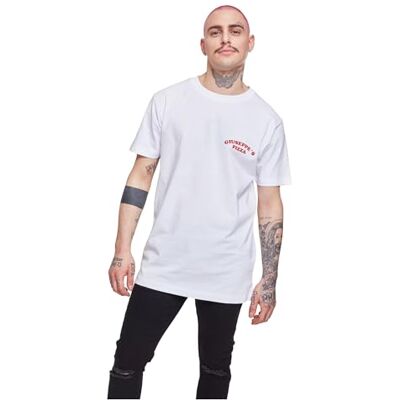 Mister Tee Pánský čaj na pizzu Giuseppe's, bílá, XL Mister Tee Pánský čaj na pizzu Giuseppe's, bílá, XL