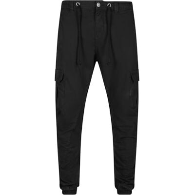 Urban Classics Kalhoty Pánské kalhoty Cargo Jogging Pants, Black (Black), 3XL Urban Classics Kalhoty Pánské kalhoty Cargo Jogging Pants, Black (Black), 3XL
