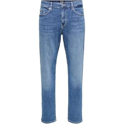 ONLY & SONS Pánské džíny s normálním střihem Onsweft Střední pas, Medium Blue Denim, 28 W / 32 L EU ONLY & SONS Pánské džíny s normálním střihem Onsweft Střední pas, Medium Blue Denim, 28 W / 32 L EU