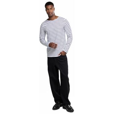 Armor-lux Armor Lux Pánské Marinière Plozévet Homme tričko s dlouhým rukávem, bílá (400 Blanc/Navire 400), m Armor-lux Armor Lux Pánské Marinière Plozévet Homme tričko s dlouhým rukávem, bílá (400 Blanc/Navire 400), m