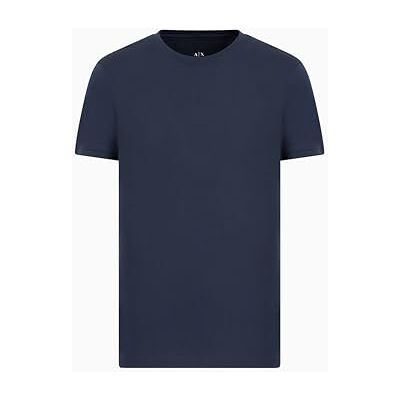 Giorgio Armani Pánské Solid Colored Basic Pima Crew Neck Tee tričko, modrá Giorgio Armani Pánské Solid Colored Basic Pima Crew Neck Tee tričko, modrá