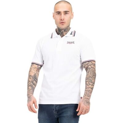 Lonsdale Pánská polokošile úzký střih Lion, White/Dark Red/Navy Lonsdale Pánská polokošile úzký střih Lion, White/Dark Red/Navy