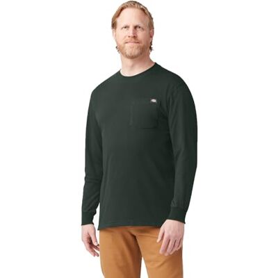 Dickies Big and Tall pánské-Sweater, s dlouhými rukávy a kulatým výstřihem, těžký, Zelená (Hunter Green Gh), L Dickies Big and Tall pánské-Sweater, s dlouhými rukávy a kulatým výstřihem, těžký, Zelená (Hunter Green Gh), L