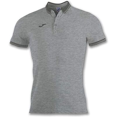 Joma Pánské polotričko s krátkým rukávem bavlna Mann Crew V tričko, Šedá, XL Joma Pánské polotričko s krátkým rukávem bavlna Mann Crew V tričko, Šedá, XL