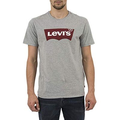 Levi's Pánské Graphic Set-In Neck tričko, Batwing Logo, šedé, XL Levi's Pánské Graphic Set-In Neck tričko, Batwing Logo, šedé, XL