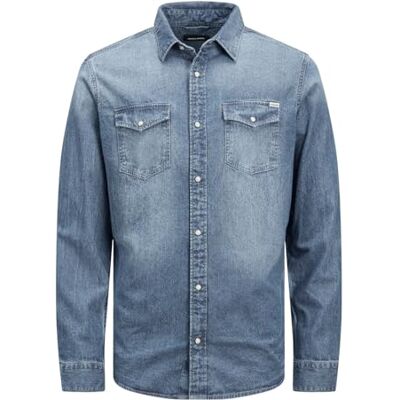 JACK & JONES Male džínová košile Comfort Fit džínová košile Denim shirt JACK & JONES Male džínová košile Comfort Fit džínová košile Denim shirt