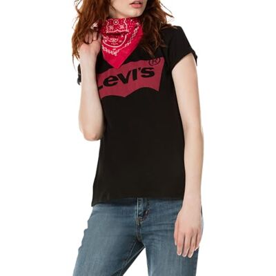Levi's Dámské tričko Levi The Perfect Tee Shirt, Black (Minerální Černá 0201), XX-Small Levi's Dámské tričko Levi The Perfect Tee Shirt, Black (Minerální Černá 0201), XX-Small