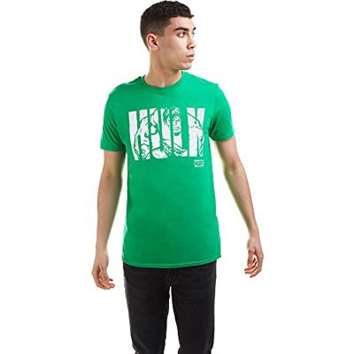 Marvel Press Pánské Hulk textové tričko (1 balení), Zelená (Irish Green Grn), M Marvel Press Pánské Hulk textové tričko (1 balení), Zelená (Irish Green Grn), M
