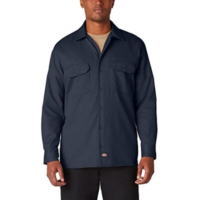 Dickies Pánské tričko s dlouhým rukávem košile s dlouhým rukávem, Tmavě modrá námořnická Dickies Pánské tričko s dlouhým rukávem košile s dlouhým rukávem, Tmavě modrá námořnická