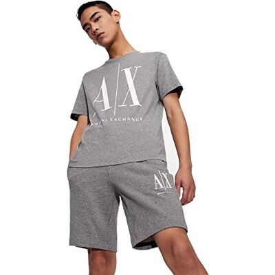 Giorgio Armani Pánské tričko 8nztpazjh4z tričko, Šedá, XL Giorgio Armani Pánské tričko 8nztpazjh4z tričko, Šedá, XL
