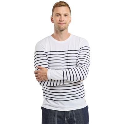 Armor-lux Armor Lux Pánské Marinière Port-Louis Héritage Homme tričko s dlouhým rukávem, bílá (400 Blanc/Navire 400), XXL Armor-lux Armor Lux Pánské Marinière Port-Louis Héritage Homme tričko s dlouhým rukávem, bílá (400 Blanc/Navire 400), XXL