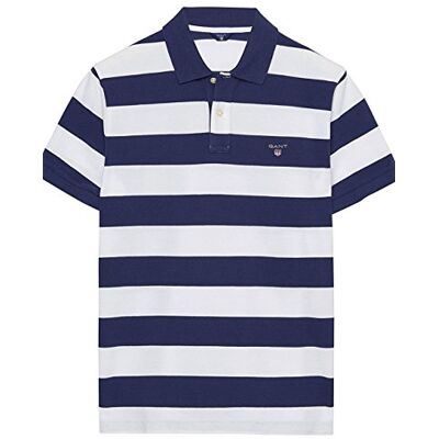 GANT pánské polotričko Bar Stripe Pique Rugger m bílá GANT pánské polotričko Bar Stripe Pique Rugger m bílá