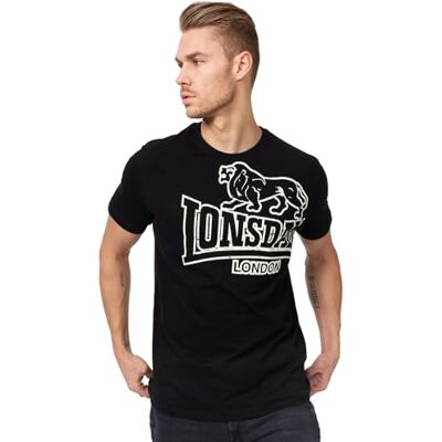 Lonsdale Langset pánské tričko, černá, L Lonsdale Langset pánské tričko, černá, L