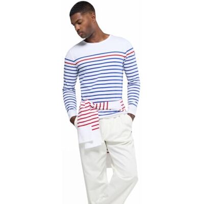 Armor-lux Armor Lux Pánské Marinière Rempart Homme triko s dlouhým rukávem, bílá (Pm8 Blanc/Etoile/Braise Pm8), XXL Armor-lux Armor Lux Pánské Marinière Rempart Homme triko s dlouhým rukávem, bílá (Pm8 Blanc/Etoile/Braise Pm8), XXL