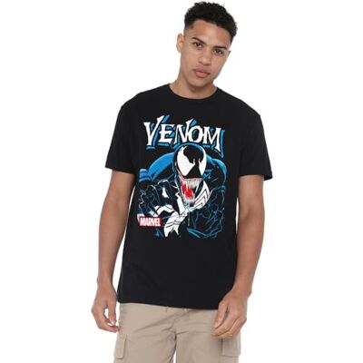Marvel Venom Antihero Unisex T-Shirt, Schwarz, S Marvel Venom Antihero Unisex T-Shirt, Schwarz, S