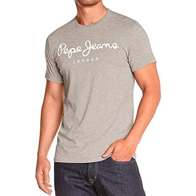 Pepe Jeans Pánské originální strečové N tričko, Šedá (Grey Marl) Pepe Jeans Pánské originální strečové N tričko, Šedá (Grey Marl)
