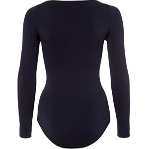 FALKE Dámské jemné bavlněné Crew Neck Body dámské body elegantní dlouhý rukáv bezešvý kulatý výstřih měkké jednobarevné prodyšná bavlna 1 kus, Modrá námořnická 6179 FALKE Dámské jemné bavlněné Crew Neck Body dámské body elegantní dlouhý rukáv bezešvý kulatý výstřih měkké jednobarevné prodyšná bavlna 1 kus, Modrá námořnická 6179