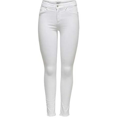 ONLY Dámské džíny ONLBLUSH MID Skinny DNM REA0730- Skinny Fit bílé White ONLY Dámské džíny ONLBLUSH MID Skinny DNM REA0730- Skinny Fit bílé White