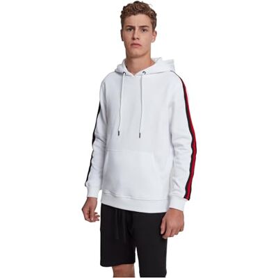 Urban Classics Pánský svetr s kapucí Stripe Shoulder Urban Classics Pánský svetr s kapucí Stripe Shoulder