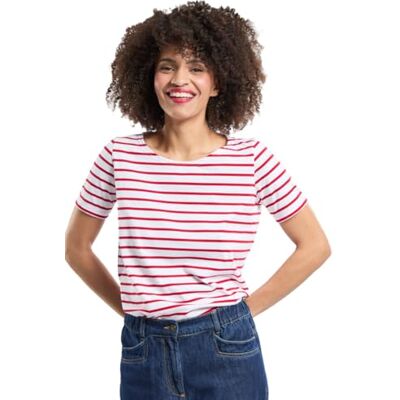 Armor-lux Armor Lux Damen Marinière hoëdic Héritage Femme T-Shirt, Mehrfarbig (320 Blanc/Braise 320), 44 (Herstellergröße: 5) Armor-lux Armor Lux Damen Marinière hoëdic Héritage Femme T-Shirt, Mehrfarbig (320 Blanc/Braise 320), 44 (Herstellergröße: 5)
