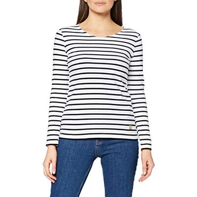 Armor-lux Armor Lux Damen Marinière plozévet Femme Langarmshirt, Mehrfarbig (Bi9 Blanc/Rich Navy Bi9), 40 (Herstellergröße: 3) Armor-lux Armor Lux Damen Marinière plozévet Femme Langarmshirt, Mehrfarbig (Bi9 Blanc/Rich Navy Bi9), 40 (Herstellergröße: 3)