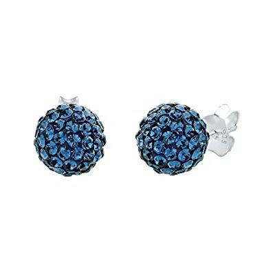 Elli Dámské náušnice kulička elegantní s krystaly lber, Fazetový brus, Krystal Swarovski Elli Dámské náušnice kulička elegantní s krystaly lber, Fazetový brus, Krystal Swarovski
