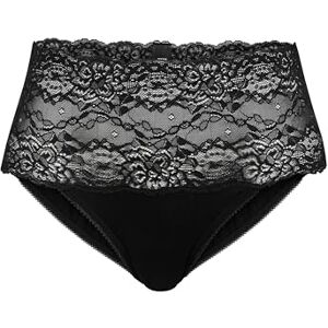 Calida Sensual Secrets Slip, dámské spodky, vysoký pas, široký, transparentní krajkový pásek, černá Calida Sensual Secrets Slip, dámské spodky, vysoký pas, široký, transparentní krajkový pásek, černá