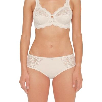 Susa Dámské kalhotky Latina 629 velikosti 38–48 bikiny kalhotky s úzkým pasem – ozdobný květ a elastická krajka – lemovaný krok – pohodlné kalhotky s ženskými detaily Susa Dámské kalhotky Latina 629 velikosti 38–48 bikiny kalhotky s úzkým pasem – ozdobný květ a elastická krajka – lemovaný krok – pohodlné kalhotky s ženskými detaily