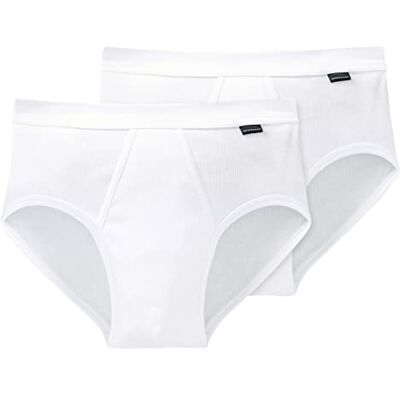 Schiesser Sportovní slipy Essentials bavlna dvojité balení bílé, Bílá_205177, XXL Schiesser Sportovní slipy Essentials bavlna dvojité balení bílé, Bílá_205177, XXL