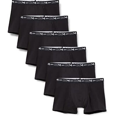 DIM Pánské boxerky Coton Stretch Respirant Maintien Optimal X6 (balení 6 ks), černá, 3XL DIM Pánské boxerky Coton Stretch Respirant Maintien Optimal X6 (balení 6 ks), černá, 3XL