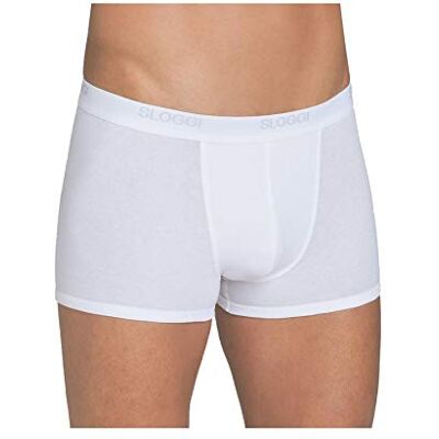 Sloggi Men Basic retro šortky balení 2 ks, bílá Sloggi Men Basic retro šortky balení 2 ks, bílá