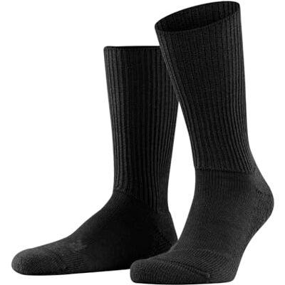 FALKE Unisex Walkie ergo ponožky prodyšné rychleschnoucí vlna regulující klima, nepáchnoucí funkční materiál silné polstrování odolné proti bublinám turistické ponožky dlouhé teplé 1 pár, Černá Black FALKE Unisex Walkie ergo ponožky prodyšné rychleschnoucí vlna regulující klima, nepáchnoucí funkční materiál silné polstrování odolné proti bublinám turistické ponožky dlouhé teplé 1 pár, Černá Black