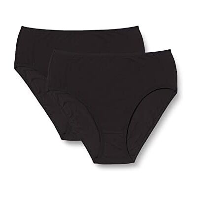 Nur Die Balení 2 ks Midi slipy vícebarevné z bavlny Stretch spodní prádlo spodky Basic balení více kusů dámských, černá, L Nur Die Balení 2 ks Midi slipy vícebarevné z bavlny Stretch spodní prádlo spodky Basic balení více kusů dámských, černá, L