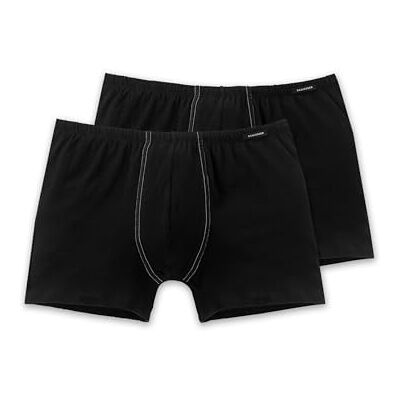 Schiesser Pánské 2 balení boxerek s měkkým pasem Essentials, černá_205222, XL Schiesser Pánské 2 balení boxerek s měkkým pasem Essentials, černá_205222, XL