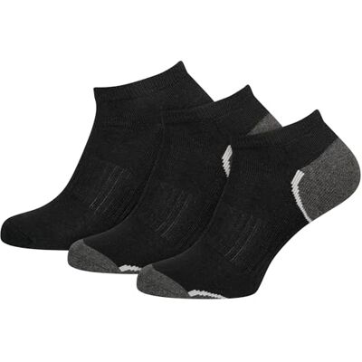 Nur Die Balení 3 ks Sneaker Sport z prodyšné bavlny Krátké sportovní ponožky s polstrovanou podrážkou Pánské, černá Nur Die Balení 3 ks Sneaker Sport z prodyšné bavlny Krátké sportovní ponožky s polstrovanou podrážkou Pánské, černá
