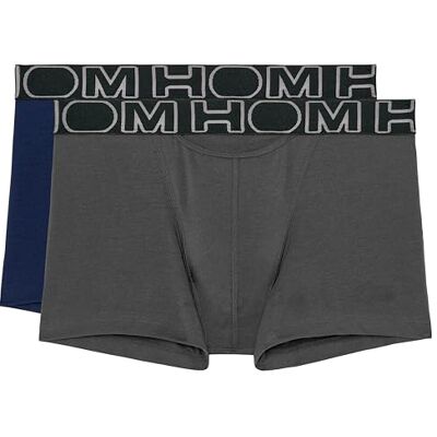 HOM Pánské 2dílné balení H01 šortky, boxerky linebasic, boxerky Soft Cotton – černé, černá HOM Pánské 2dílné balení H01 šortky, boxerky linebasic, boxerky Soft Cotton – černé, černá