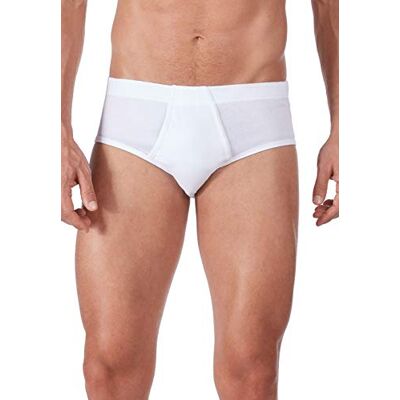 Huber Herren Herren mit Eingriff 2er Pack Slip, Weiß (Weiss 0500), L EU Huber Herren Herren mit Eingriff 2er Pack Slip, Weiß (Weiss 0500), L EU