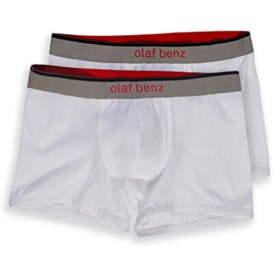 Olaf Benz Pánské šortky (balení 2 ks), bílá (white 1000), S Olaf Benz Pánské šortky (balení 2 ks), bílá (white 1000), S