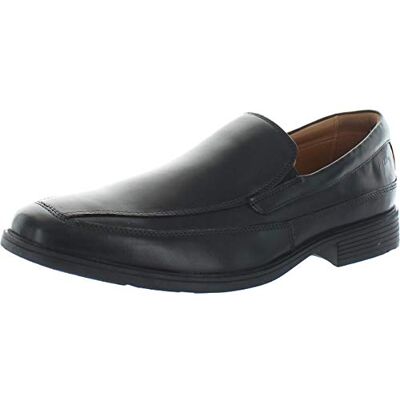 Clarks Tilden zdarma pánské široké kožené pantofle, černá kůže, 49 EU Clarks Tilden zdarma pánské široké kožené pantofle, černá kůže, 49 EU