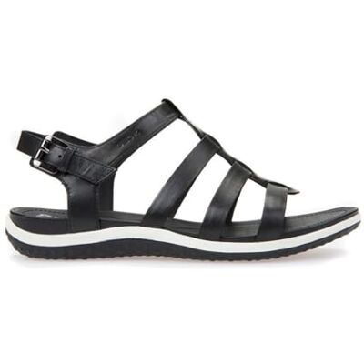 Geox Dámské sandály D Vega A Peeptoe, černá Geox Dámské sandály D Vega A Peeptoe, černá