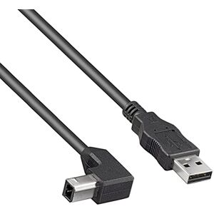 PremiumCord USB 2.0 Vysokorychlostní kabel - 2m, B konektor 90° - USB kabel PremiumCord USB 2.0 Vysokorychlostní kabel - 2m, B konektor 90° - USB kabel