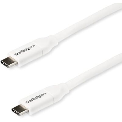 StarTech 2m USB-C rychlonabíjecí kabel, 100 W (5A) PD, bílý (USB2C5C2MW) USB-C na USB-C kabel, certifikováno USB IF, nabíjení a synchronizace, laptop, Thunderbolt 3 StarTech 2m USB-C rychlonabíjecí kabel, 100 W (5A) PD, bílý (USB2C5C2MW) USB-C na USB-C kabel, certifikováno USB IF, nabíjení a synchronizace, laptop, Thunderbolt 3