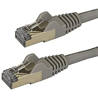 StarTech . com 2m Cat6a Ethernet kabel, stíněný (STP), síťový kabel Cat6a, Cat6a propojovací kabel, Cat 6a, šedý StarTech . com 2m Cat6a Ethernet kabel, stíněný (STP), síťový kabel Cat6a, Cat6a propojovací kabel, Cat 6a, šedý