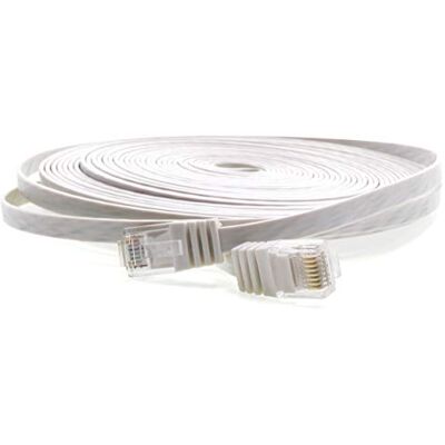 1aTTack.de 1aTTack CAT5e RJ45 zástrčka plochá síť patch kabel 20 m bílý 1aTTack.de 1aTTack CAT5e RJ45 zástrčka plochá síť patch kabel 20 m bílý